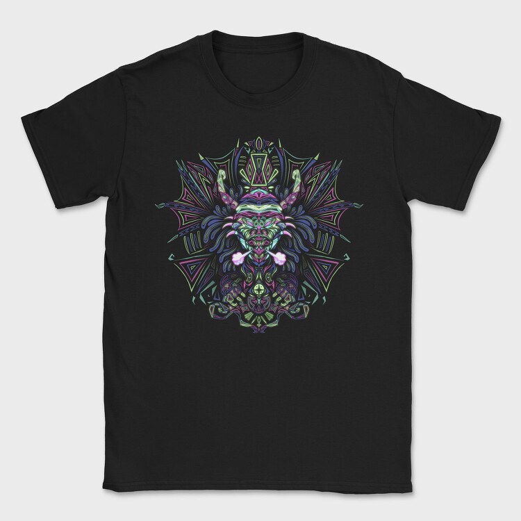 Psychedelic Trippy Dragon Dmt Rasta, Tricou Barbati (Unisex)