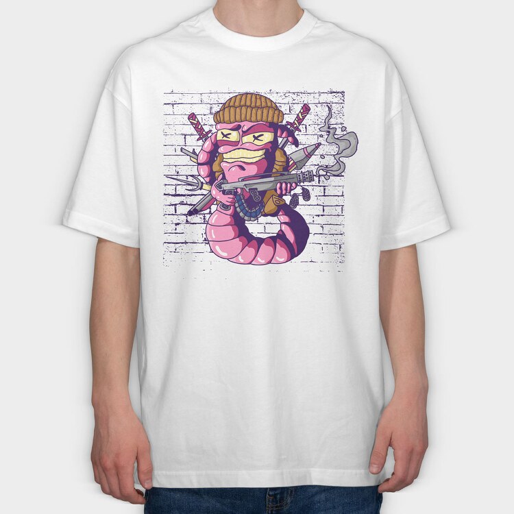 War Worm, Tricou Oversize Barbati (Unisex)