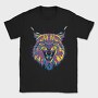 Psychedelic Lynx Angry, Tricou Barbati (Unisex)