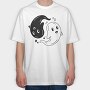 Yin Yang Ghosts, Tricou Oversize Barbati (Unisex)
