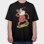 Skating Santa Juice, Tricou Oversize Barbati (Unisex)