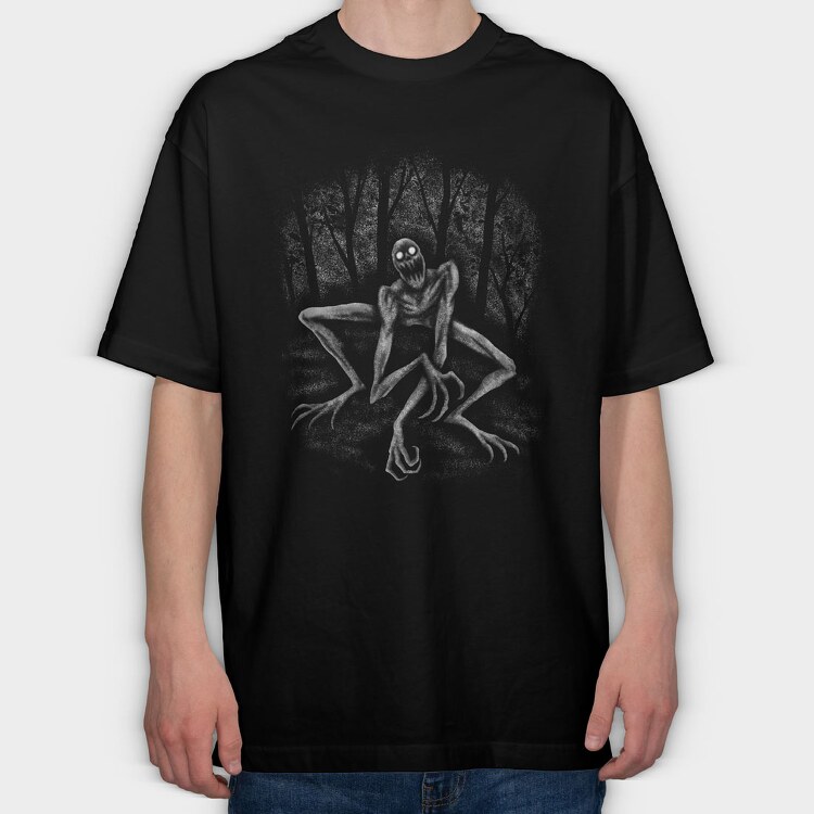 Creepy Character, Tricou Oversize Barbati (Unisex)