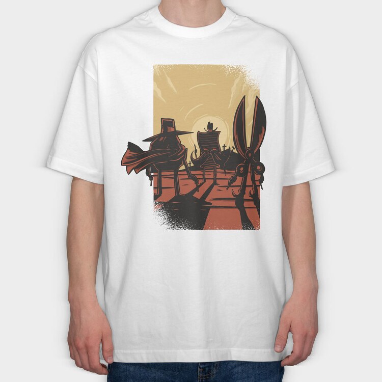 Rock Paper Scissors, Tricou Oversize Barbati (Unisex)