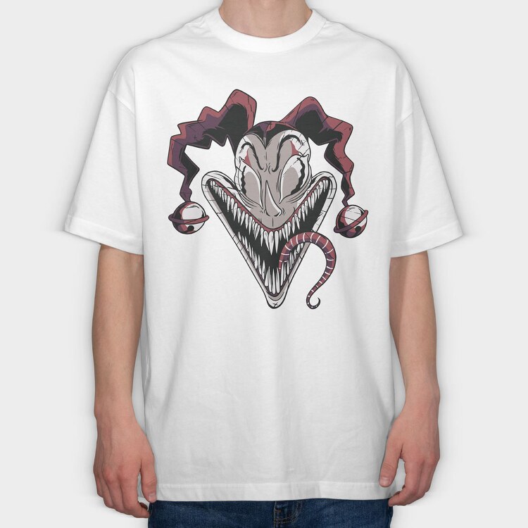 Monster Clown, Tricou Oversize Barbati (Unisex)