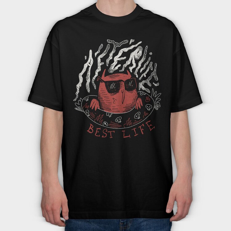 Funny Afterlife 02, Tricou Oversize Barbati (Unisex)