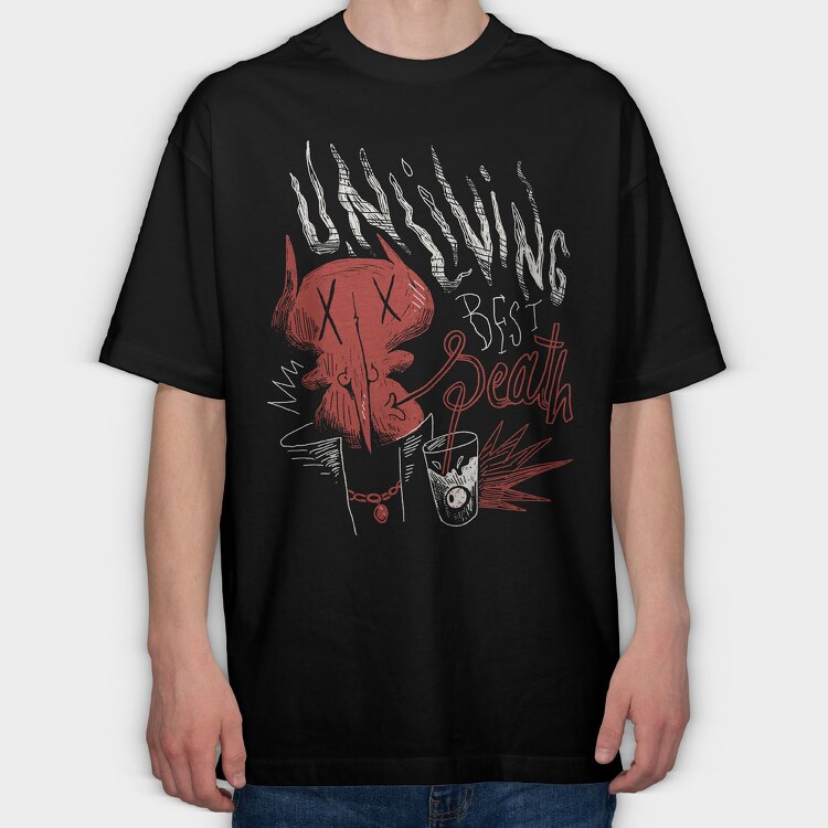 Funny Afterlife 05, Tricou Oversize Barbati (Unisex)