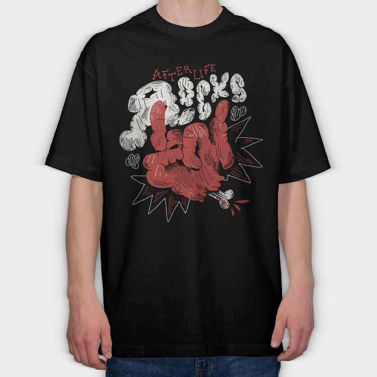 Funny Afterlife 08, Tricou Oversize Barbati (Unisex)
