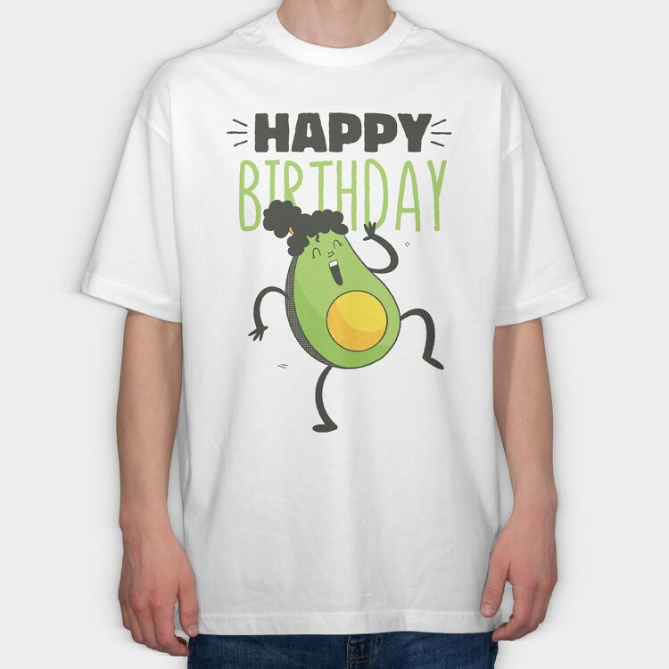 Happy Birthday, Tricou Oversize Barbati (Unisex)
