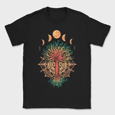 Tree Moonphases, Tricou Barbati (Unisex)