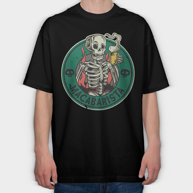 Macabarista, Tricou Oversize Barbati (Unisex)