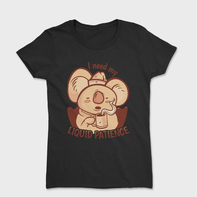 Awesome Liquid Patience Koala, Tricou Femei
