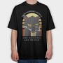 Agry Coffe Cat, Tricou Oversize Barbati (Unisex)