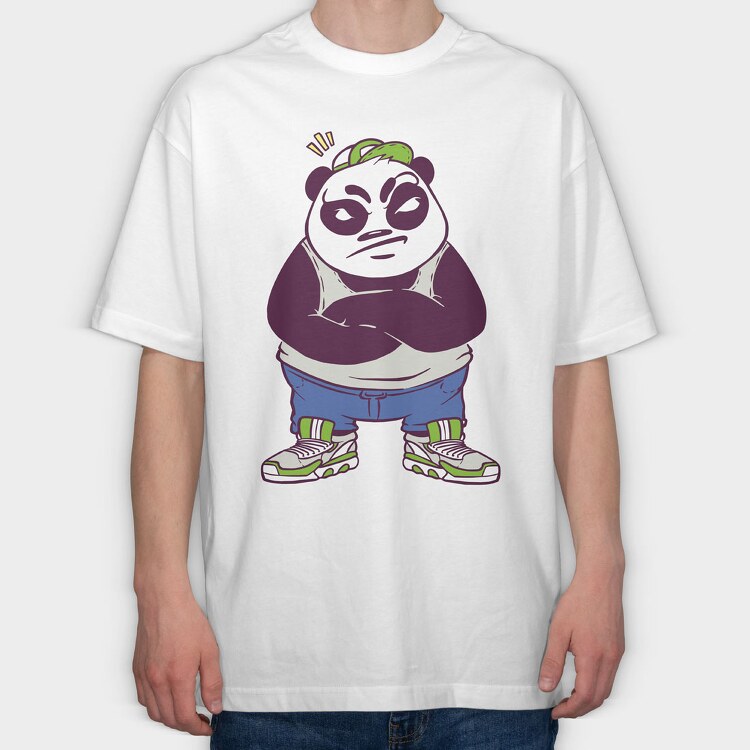 Mad Panda Boy, Tricou Oversize Barbati (Unisex)