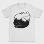 Yin Yang Cats Animals, Tricou Barbati (Unisex)
