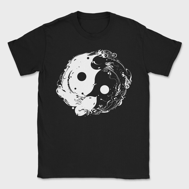 Yin Yang Axolotl, Tricou Barbati (Unisex)