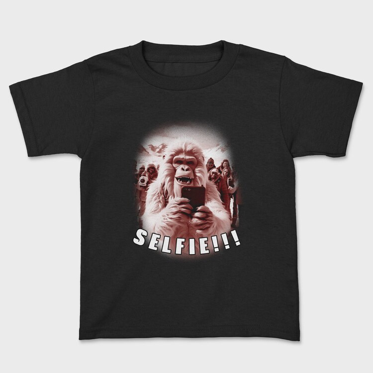 Yeti Selfie Humor, Tricou Copii