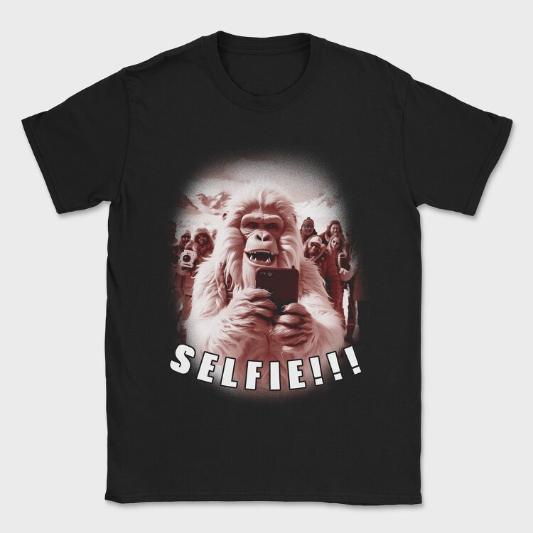 Yeti Selfie Humor, Tricou Barbati (Unisex)