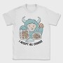 Yeti Monster Eating Cookies, Tricou Barbati (Unisex)