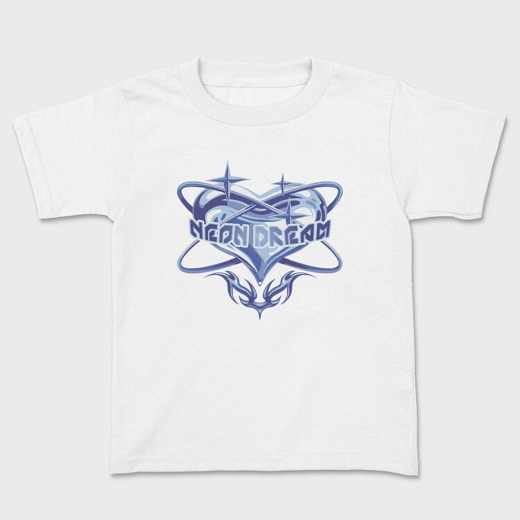 Y3K Neon Dream Heart, Tricou Copii