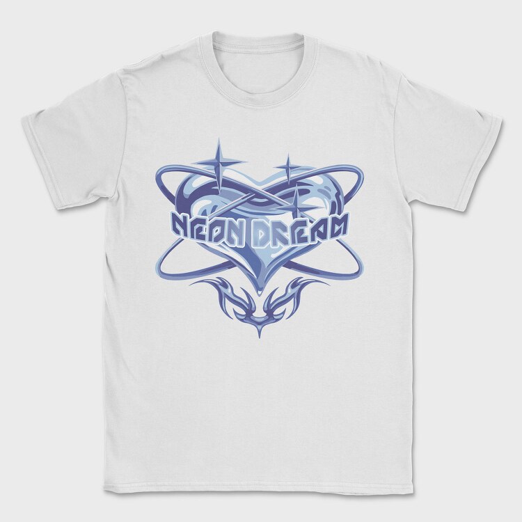 Y3K Neon Dream Heart, Tricou Barbati (Unisex)