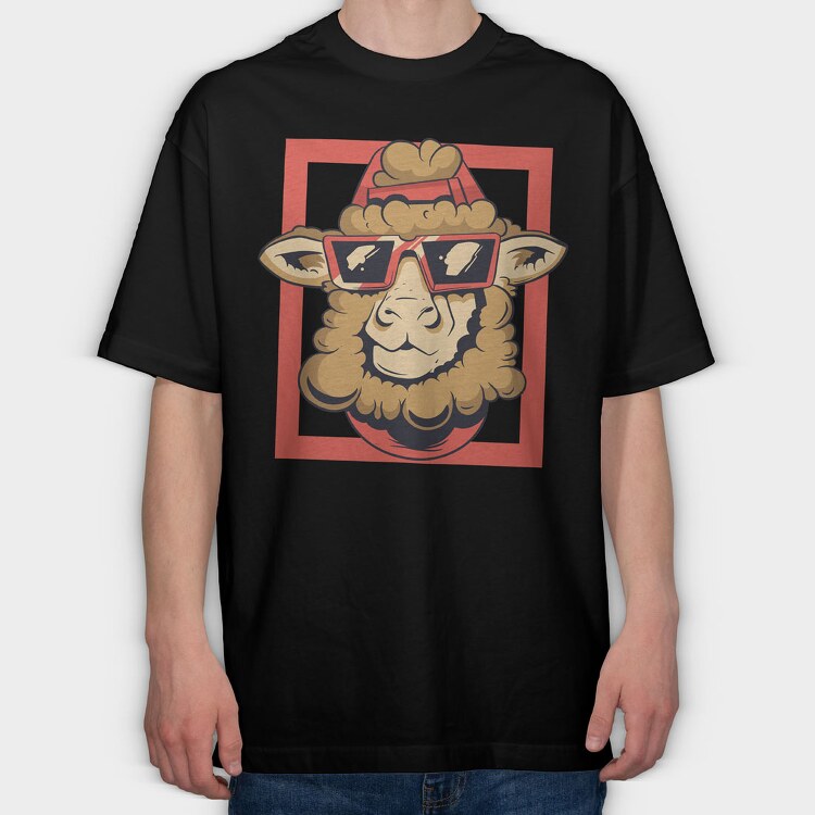 Sheep Glasses, Tricou Oversize Barbati (Unisex)