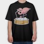 Flamigo Beer Pool, Tricou Oversize Barbati (Unisex)