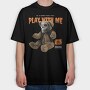 Tote Tote Evil Teddy Bear, Tricou Oversize Barbati (Unisex)