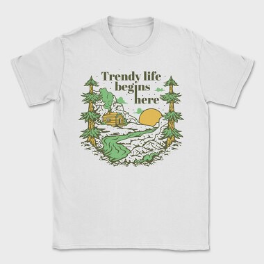 Trendy Life Forest, Tricou Barbati (Unisex)