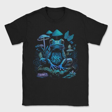 Trippy Frog Mushroom, Tricou Barbati (Unisex)