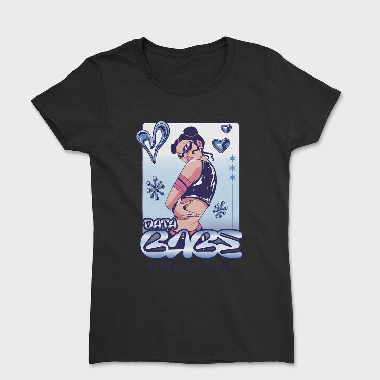 Y3K Born In The Glitch Data Babe, Tricou Femei