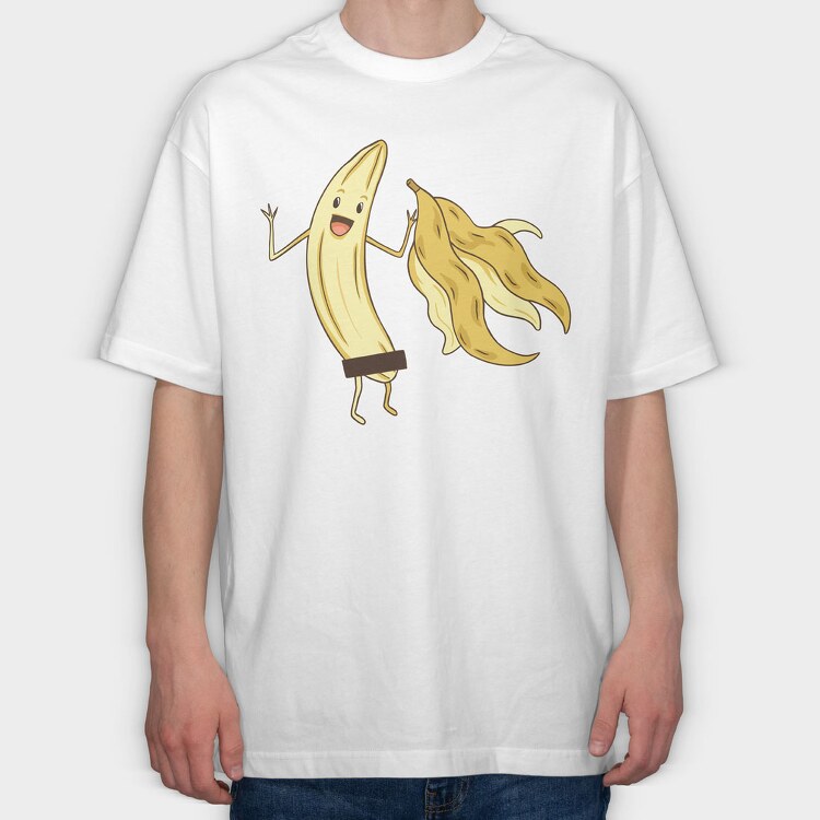 Naked Banana, Tricou Oversize Barbati (Unisex)