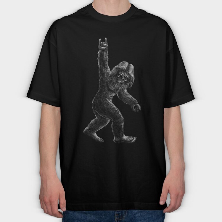 Big Foot Rock, Tricou Oversize Barbati (Unisex)