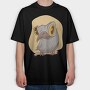 Urutau Bird, Tricou Oversize Barbati (Unisex)