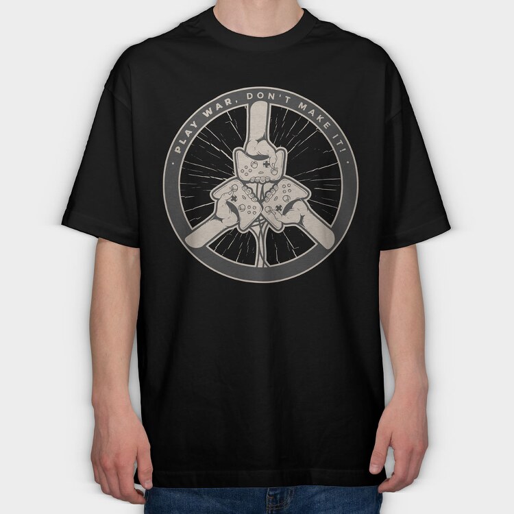 Play War, Tricou Oversize Barbati (Unisex)