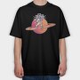 Astronaut Saturn, Tricou Oversize Barbati (Unisex)