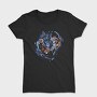 Watercolor Yin Yang Koi Fish, Tricou Femei