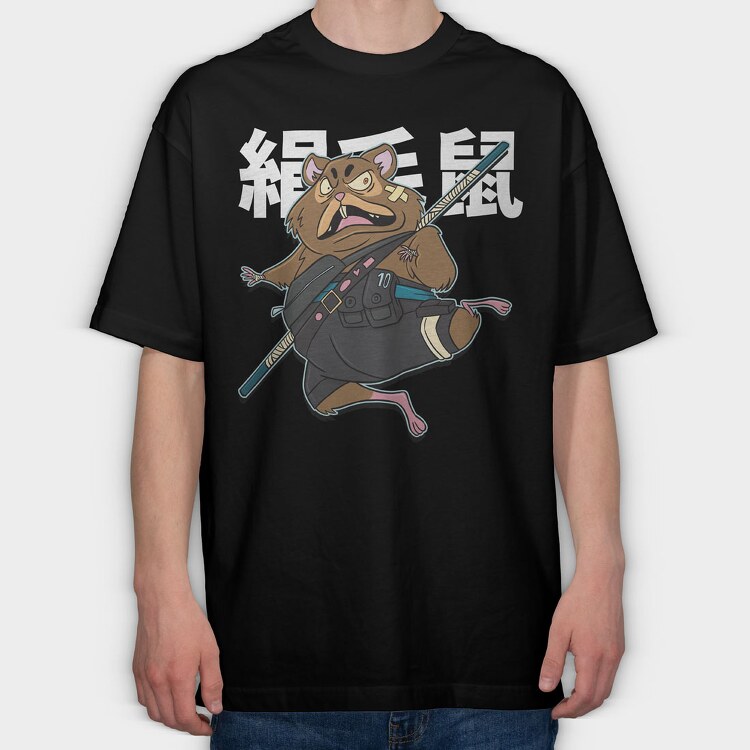 Hamster 2, Tricou Oversize Barbati (Unisex)