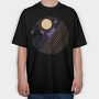 Landscape Sunset Mountain, Tricou Oversize Barbati (Unisex)
