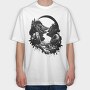 headphone landscape, Tricou Oversize Barbati (Unisex)