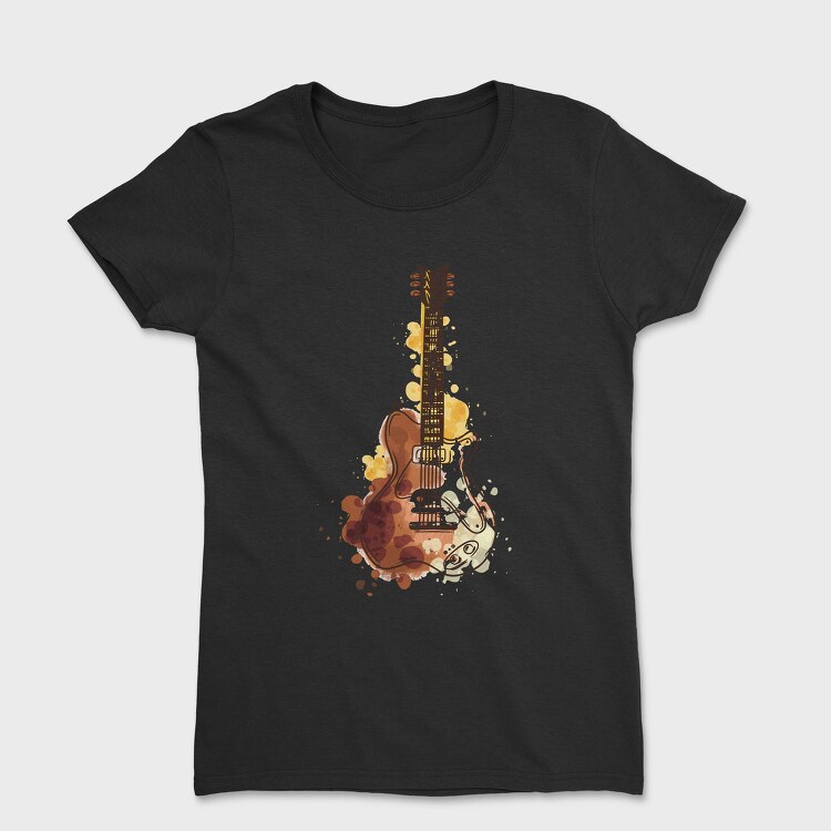 Watercolor Guitar, Tricou Femei