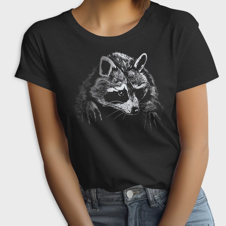 Eyepatch Raccoon, Tricou Femei