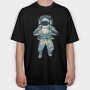 Astronaut Light, Tricou Oversize Barbati (Unisex)