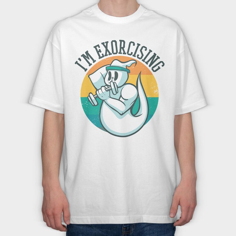 Ghost Big Arms, Tricou Oversize Barbati (Unisex)