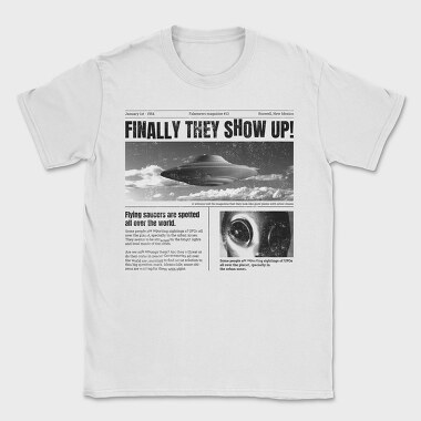 Ufo Newspaper, Tricou Barbati (Unisex)