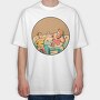 Dad Gamer And Son, Tricou Oversize Barbati (Unisex)
