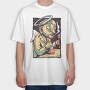 Angel Drink Wine, Tricou Oversize Barbati (Unisex)