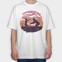 Dad And Child, Tricou Oversize Barbati (Unisex)