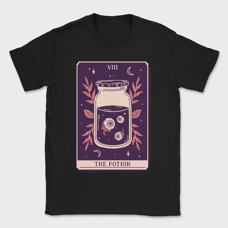 Potion Mystical Tarot Card 08, Tricou Barbati (Unisex)