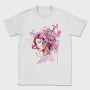 Woman With Butterflies, Tricou Barbati (Unisex)