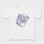 Watercolor Yin Yang Koi Fish, Tricou Copii